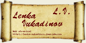 Lenka Vukadinov vizit kartica